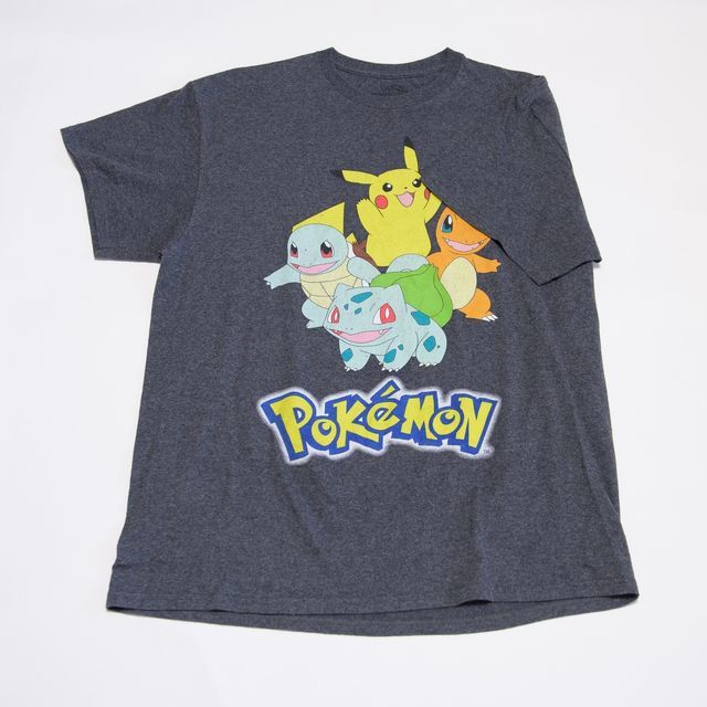 00s ポケモン POKEMON初代 御三家 ピカチュウ キャラクター プリント T 