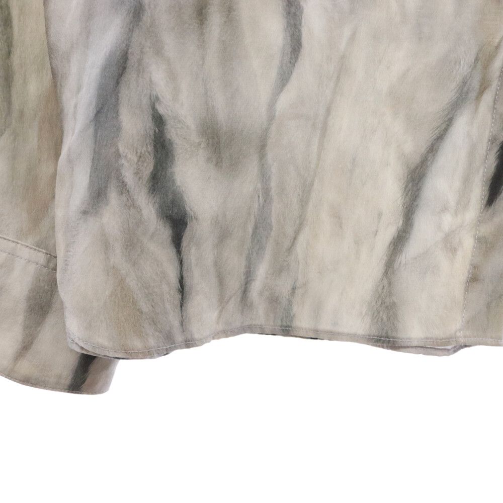 MASU (エムエーエスユー) 21AW FUR PRINT SILK SHIRTS プリントシルク
