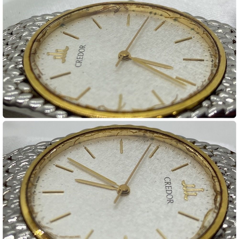 SEIKO セイコー CREDOR クレドール 7771-6050 18KT クォーツ ユニセックス 腕時計