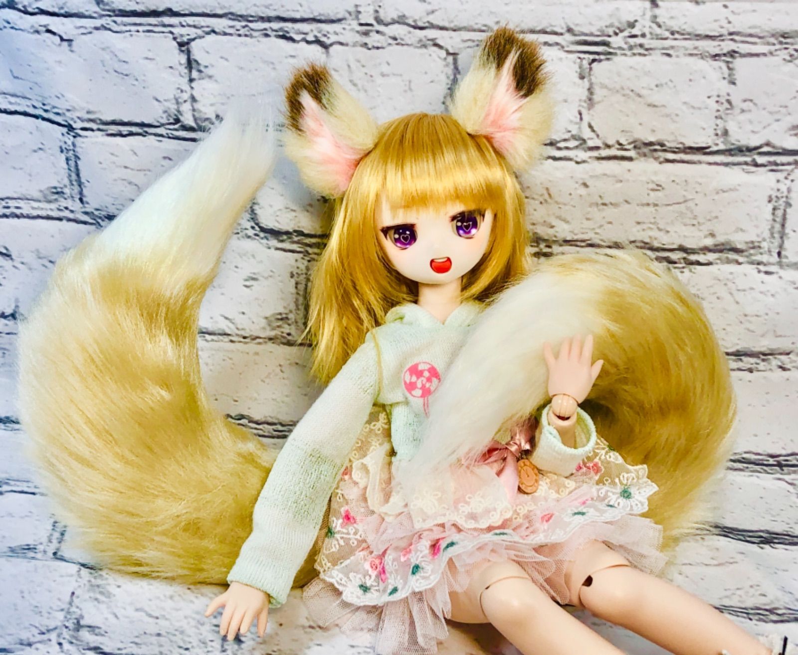 狐耳&狐しっぽ2尾/DD*SD*MDD*DDS*MSD*40～60cmドール向け - メルカリ