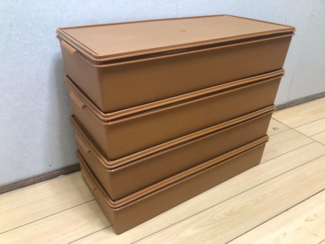 TUPPERWARE タッパーウェア　スーパーケース　ブラウン　75027-2- TUPPERWARE タッパーウェア スーパーケース ブラウン 75027-2