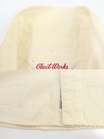 中古】 CLUCT メンズ長袖シャツ L ボーダー切り替えシャツ/CLUCT