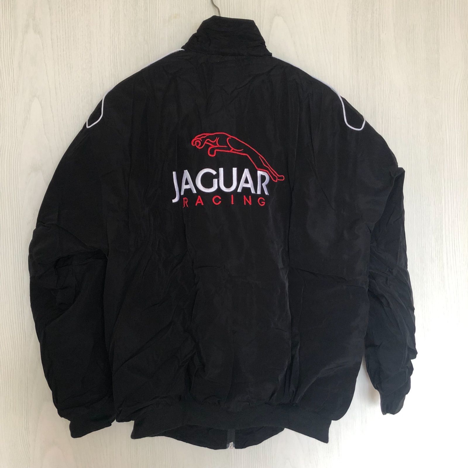 新品 刺繍 ジャガー jaguar レーシングジャケット M L XL XXL
