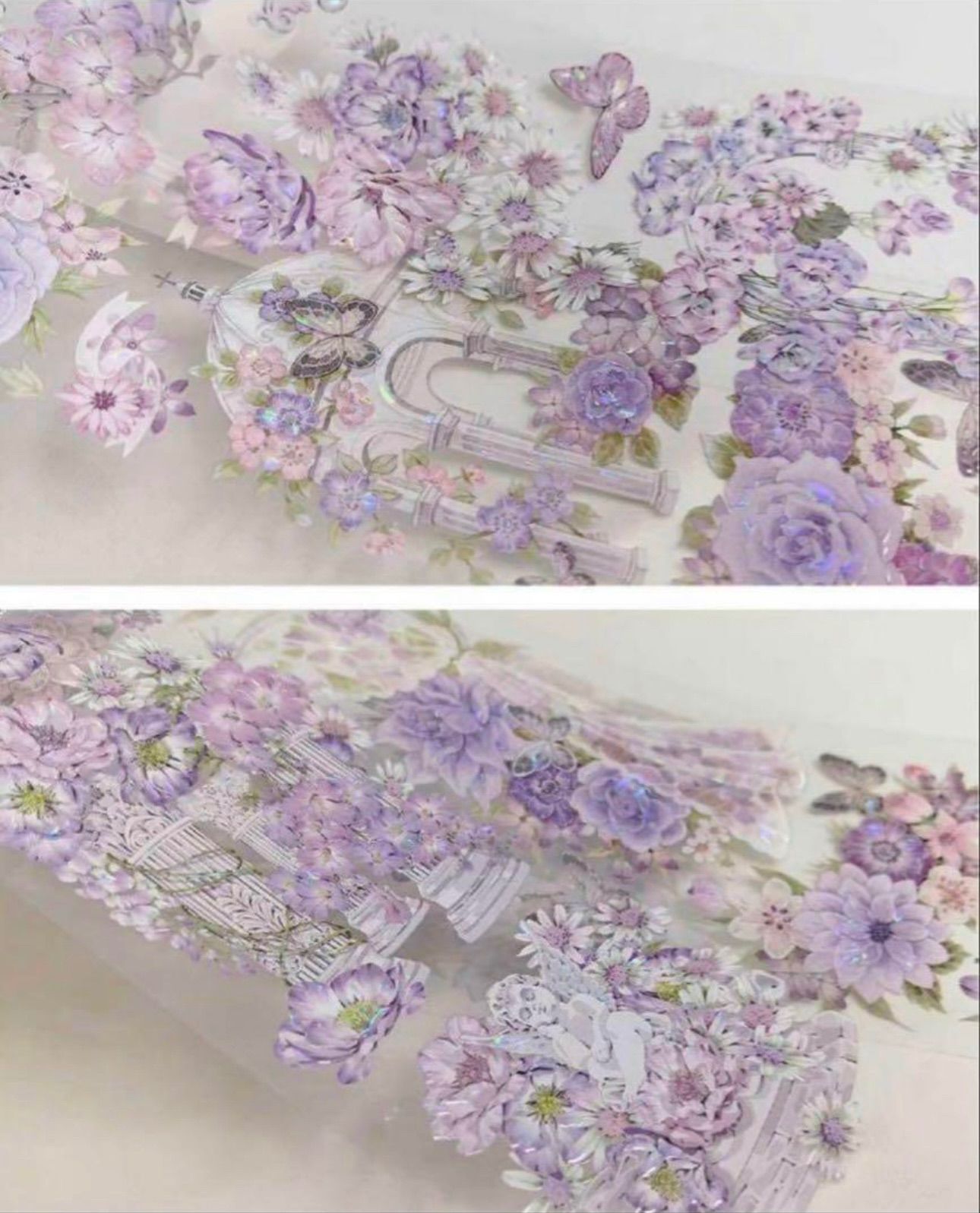 贝壳光 6cm×10m 挽秘境 海外マスキングテープ