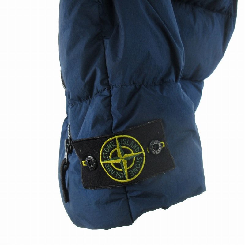 ストーンアイランド　ダウンベスト　ネイビー　S 中古・古着通販】STONE ISLAND (ストーンアイランド) 中綿ベスト
