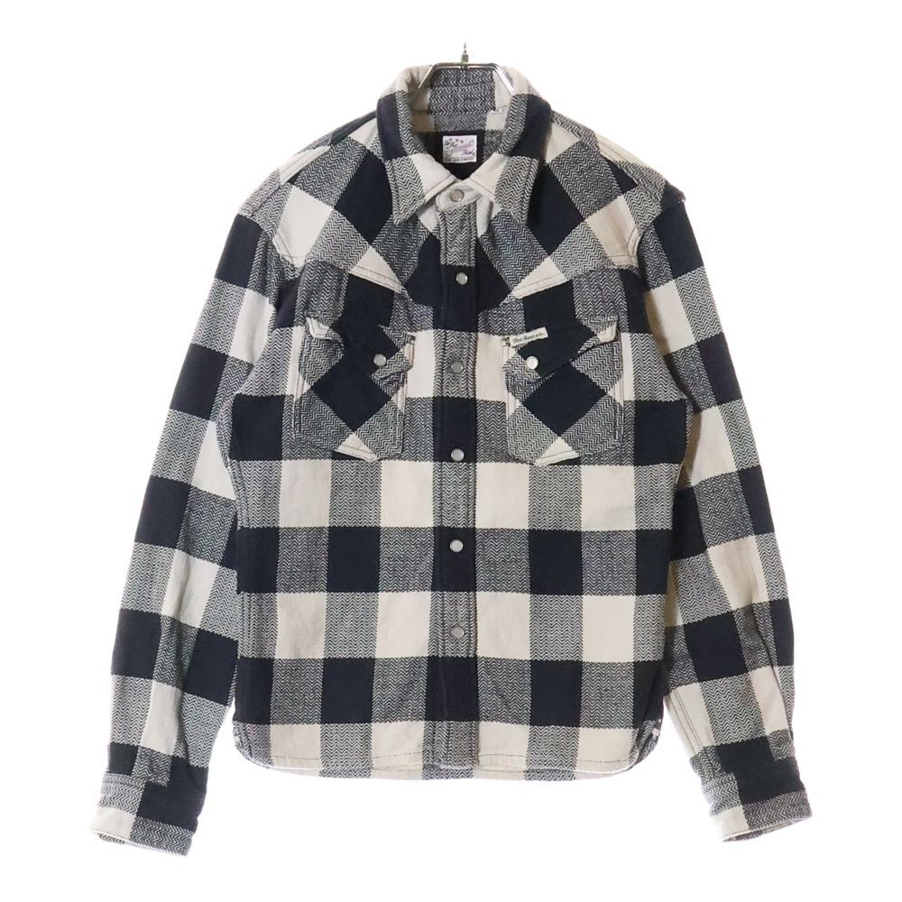 極美品！ザフラットヘッド/ウエスタンシャツ/半袖/36 チェック 極美品！ザフラットヘッド/ウエスタンシャツ/半袖/36 チェック