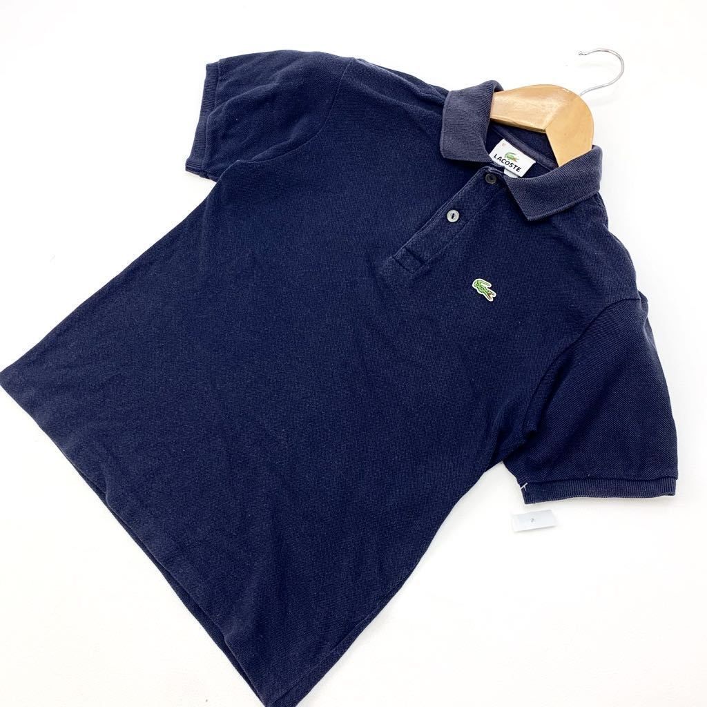ラコステ LACOSTE ポロシャツ 半袖 紺 ネイビー 12 ユースサイズ