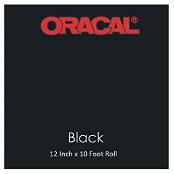 (30cm x 3m Black) - 30cm x 3m Roll of Glossy Oracal 651 Black Repositionable Adhesive-Backed Vinyl for Craft Cutters Punches and V