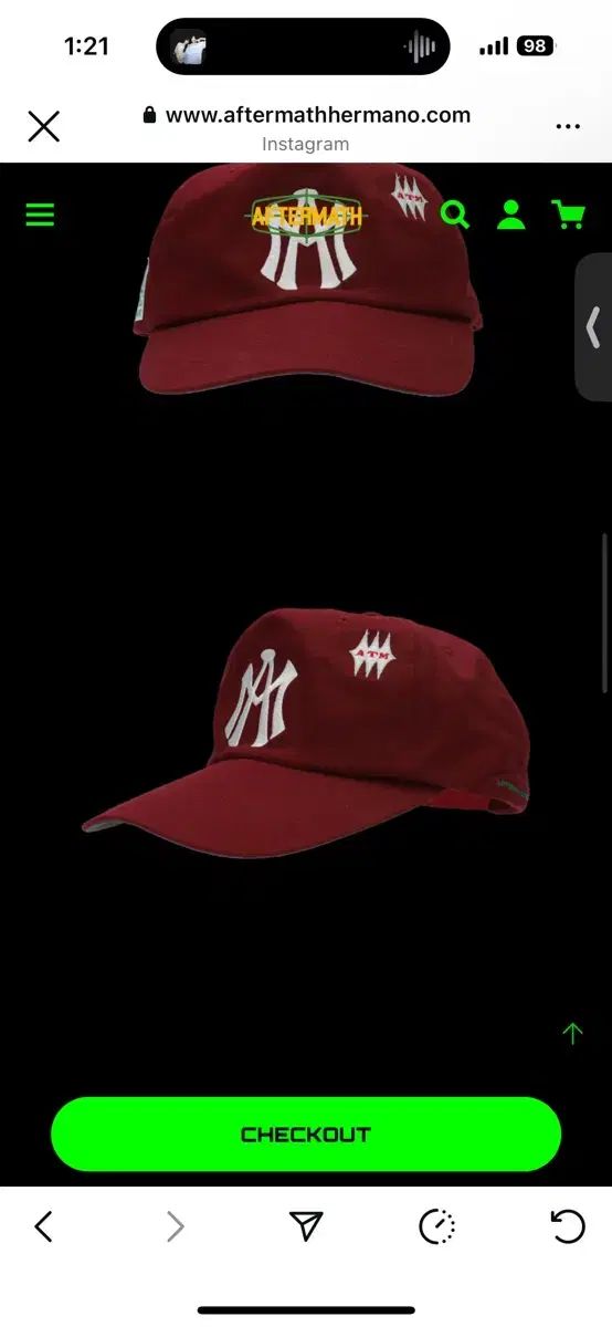 [AFTERMATH] AFTERMATH ATM LOGO BALL CAP /追跡付 MUSINSA | Aftermath ATM LOGO BALL CAP [BLACK]