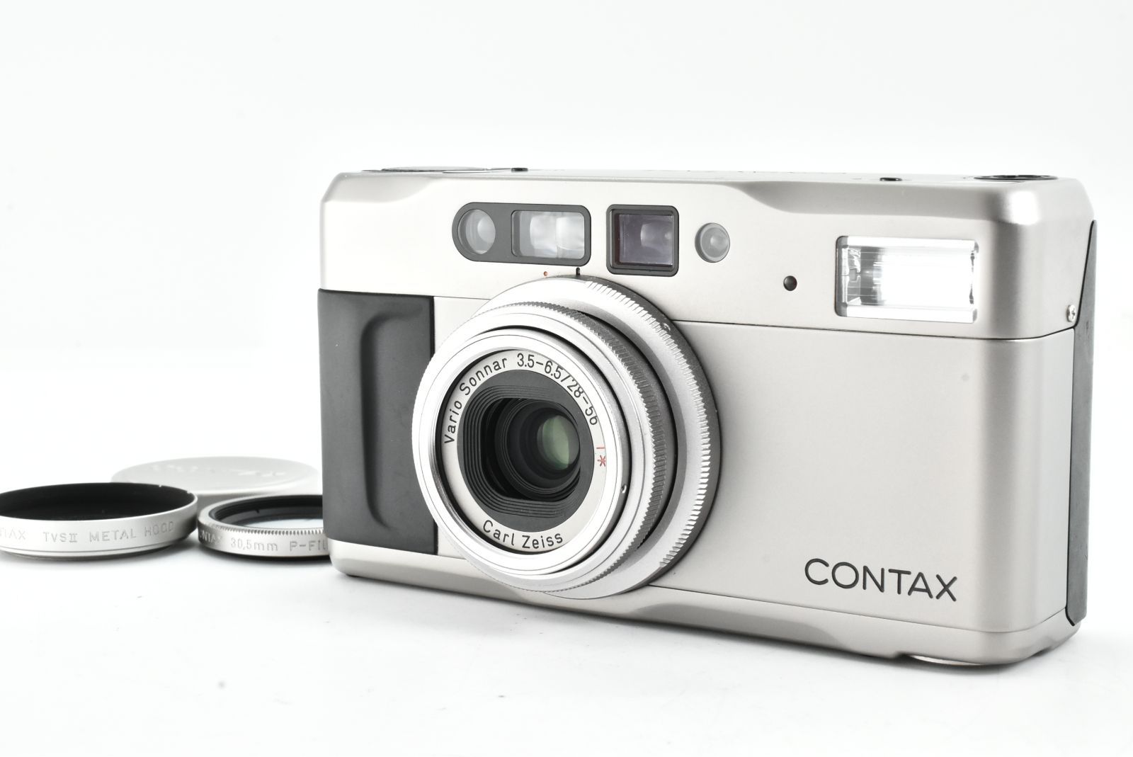 【美品】 CONTAX コンタックス TVS II フィルムカメラ 美品】Contax TVS II TVSII 35mm Film Camera w/ Hood, Filter