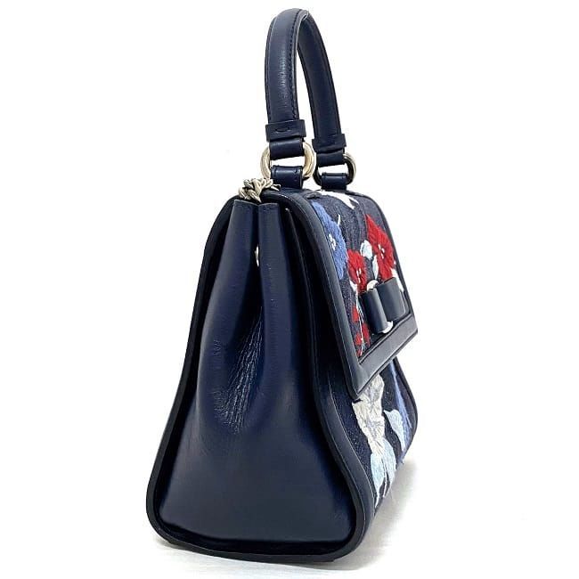 サルヴァトーレ フェラガモ 2way バッグ ネイビー ブルー ヴァラ