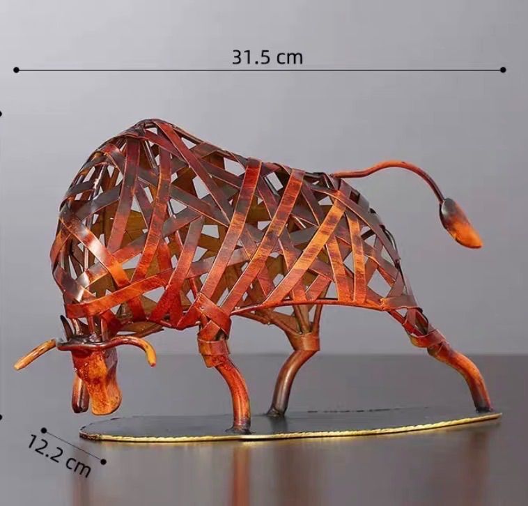 インテリア小物 【猪追加】アイアンオブジェ 鉄製 置物 牛
