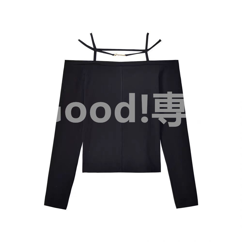 JACQUEMUS ブラック オフショルダー トップス