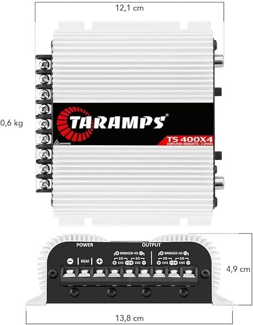 taramps TS1200 X4 アンプ 外向きオーディオ 1200w Amazon.co.jp