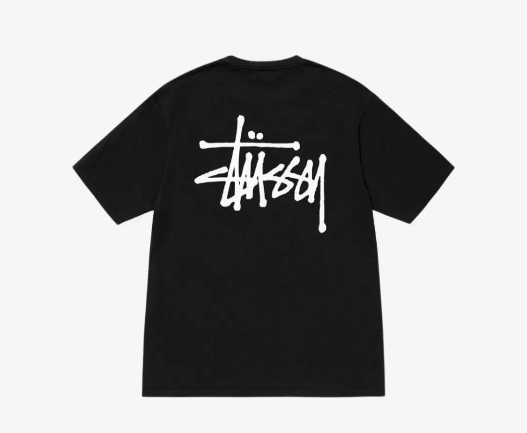 新製品/ M ／ L STUSSY(ステューシー) ベーシック PIGMENT(ピグメント) ダイド Tシャツ 黒