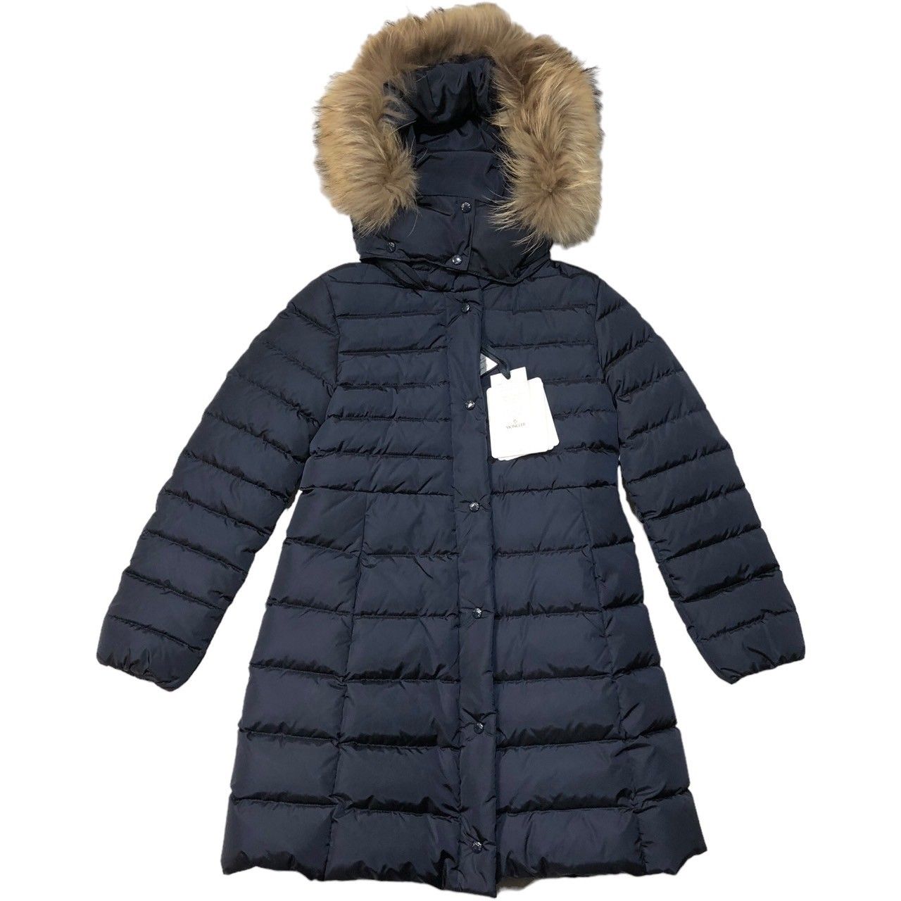 MONCLER(モンクレール) NEW NESTE GIUBBOTTO ラクーン ファー ダウン コート D29544939225 54155 10A  ネイビー ジャケット キッズ ボーイズ ガールズ - メルカリ