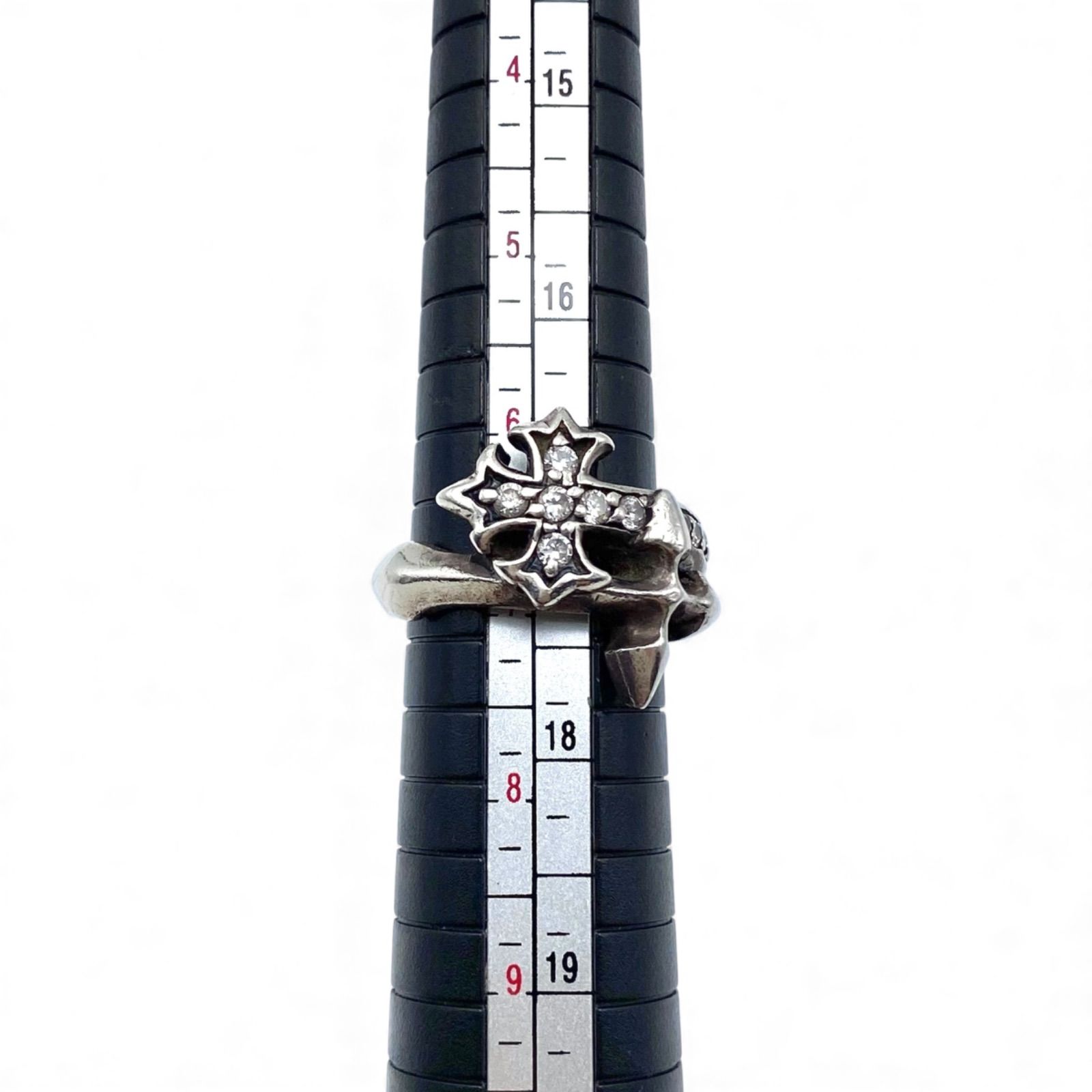 十字の意匠】クロス Silver 925 刻印 90s Vintage Design Ring 