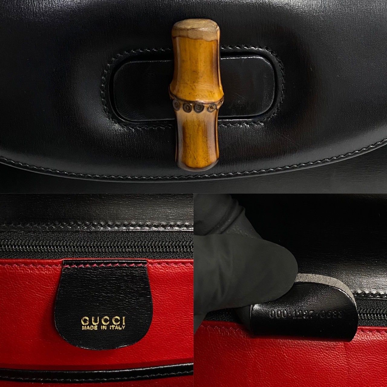 極 美品 GUCCI グッチ オールドグッチ ヴィンテージ バンブー
