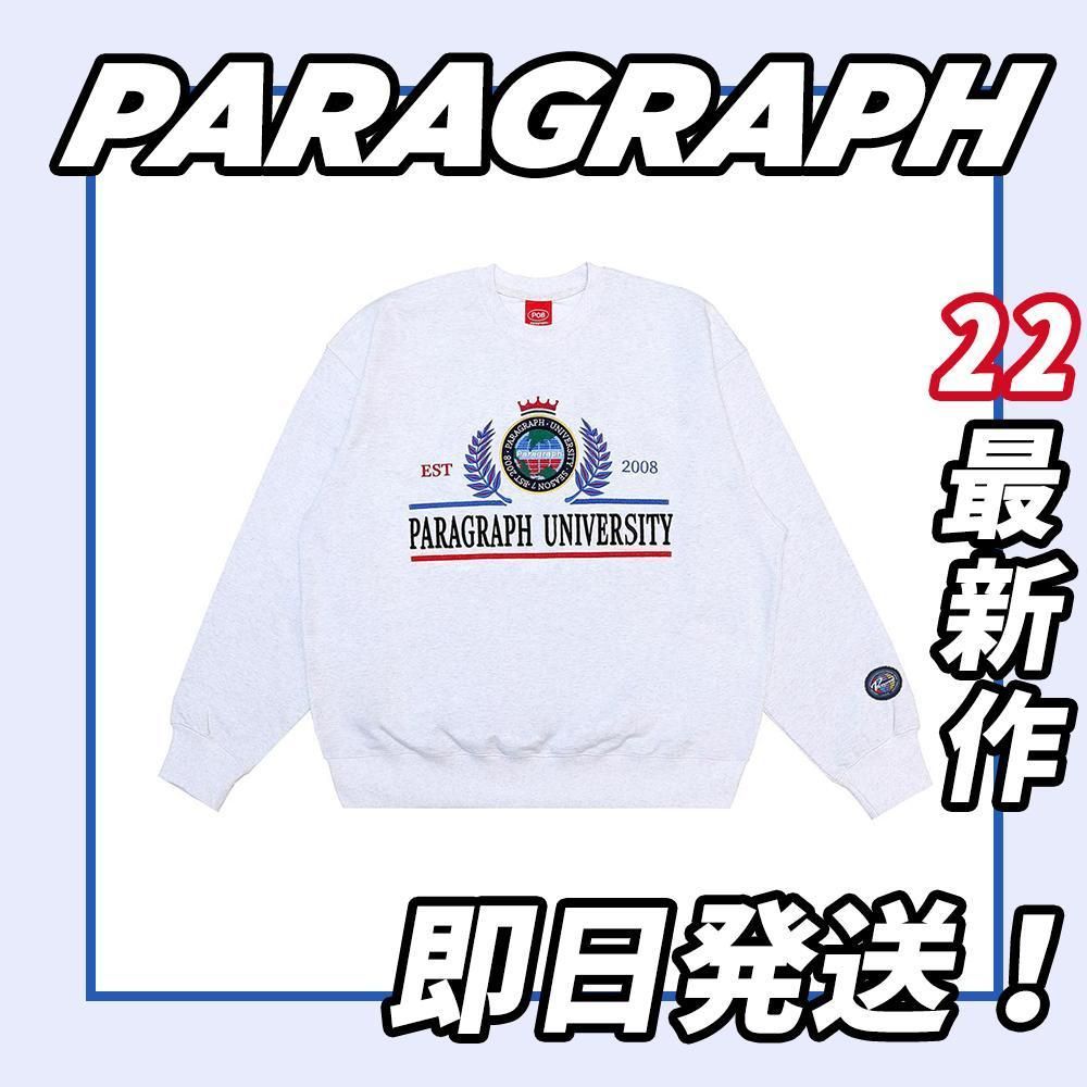 即日発送】PARAGRAPH ユニバーシティスウェット トレーナー メランジ