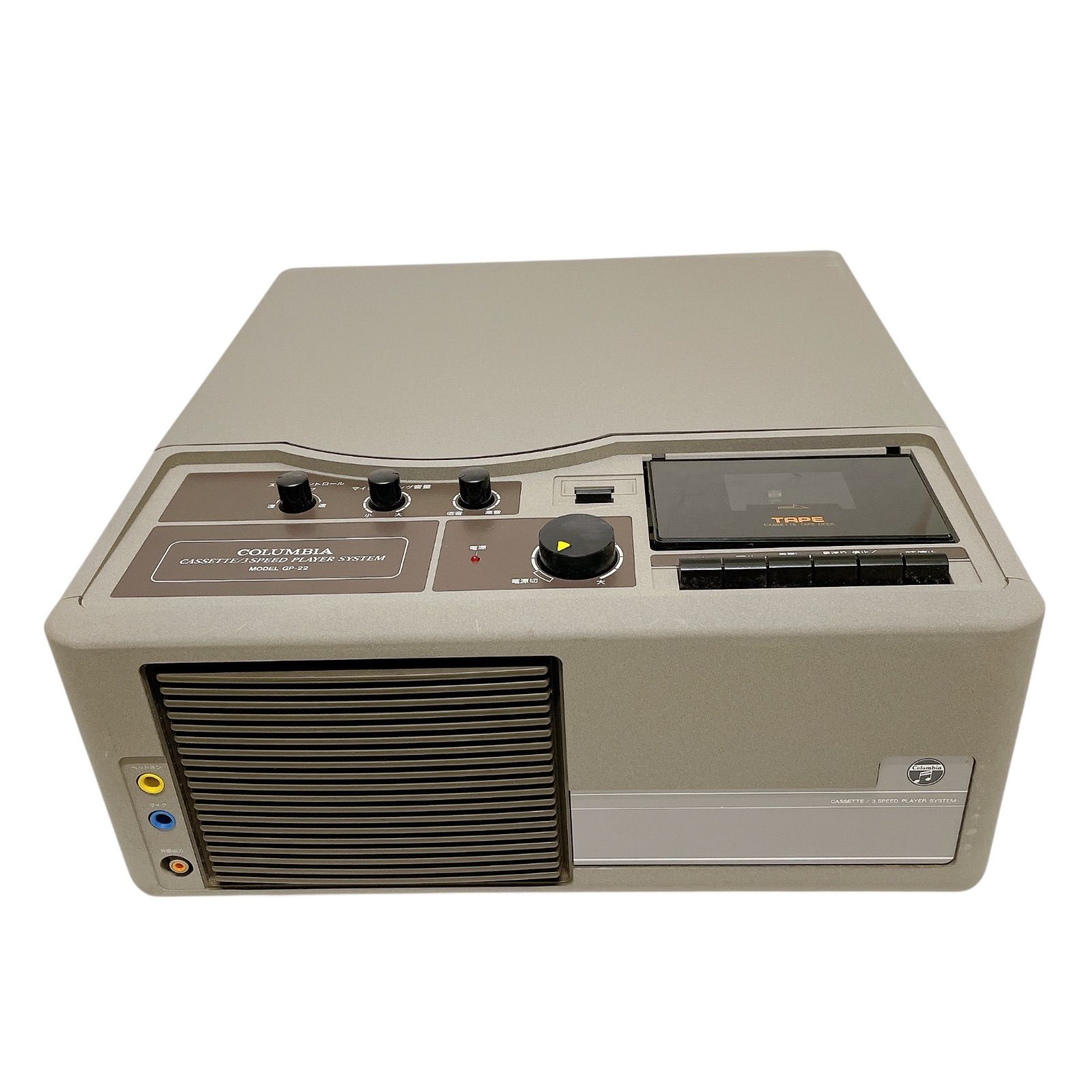 NK82 CLUMBIA コロンビア GP-22 ポータブルレコード カセットプレーヤー オーディオシステム 音響機器