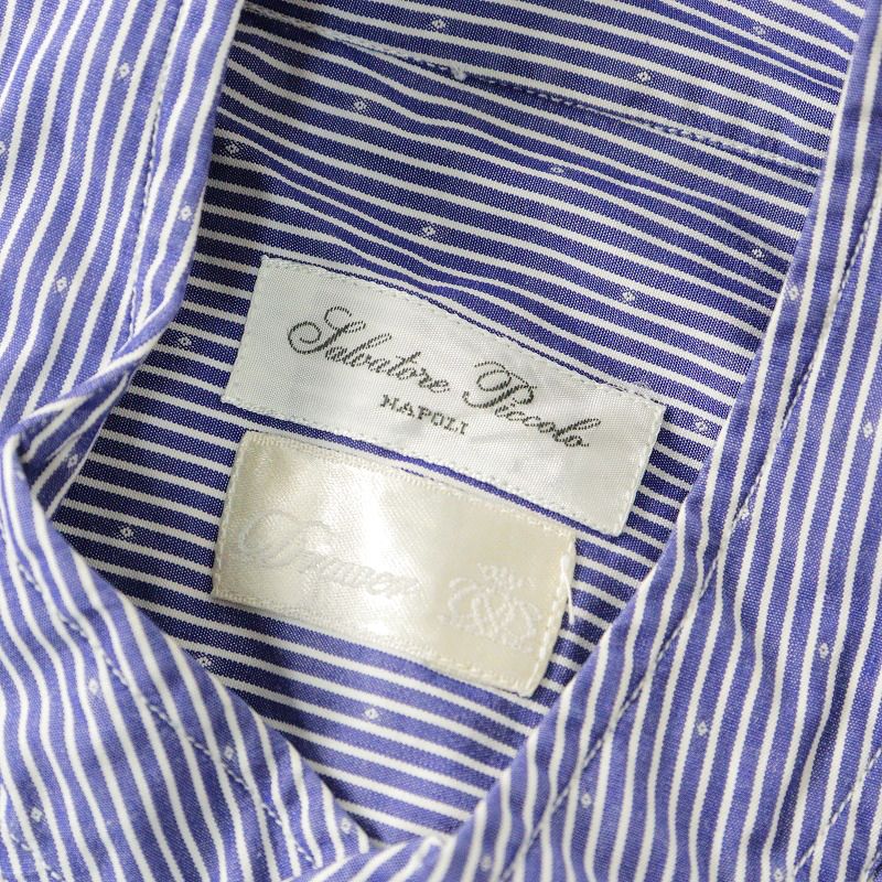 イタリア製 ドゥロワー Drawer シャルヴェ Charvet ドット刺繍 