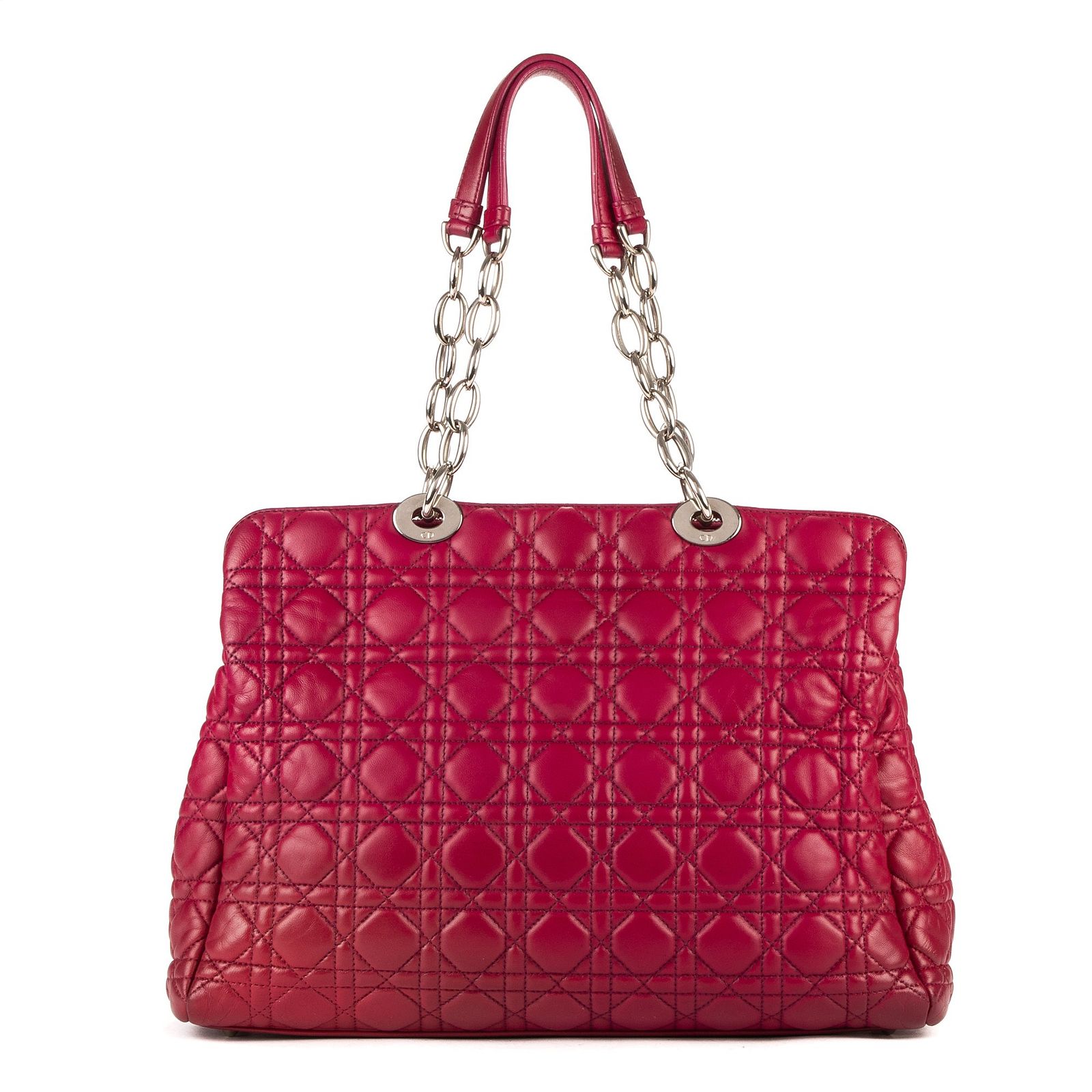 DIOR ディオールソフトトート紫カナゲッドレザーA