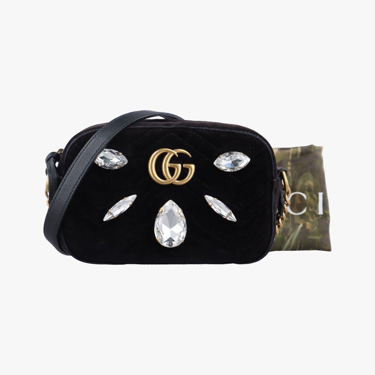グッチGucciGGマーモント ブラック ベロア 448065 C022882211