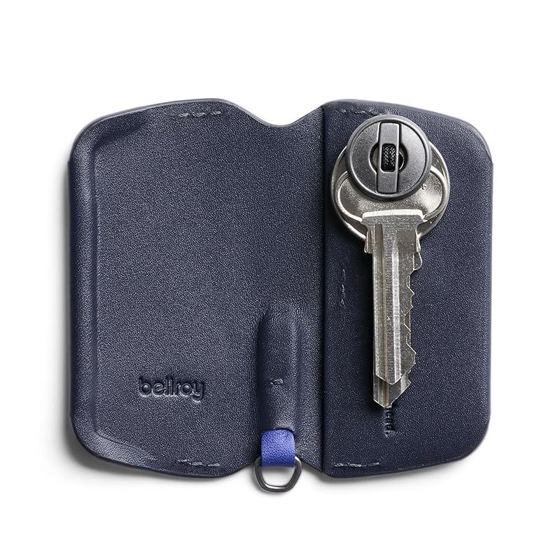 Bellroy Key Cover Third Edition レザーキーケース カギ2～4本を収納 - Navy