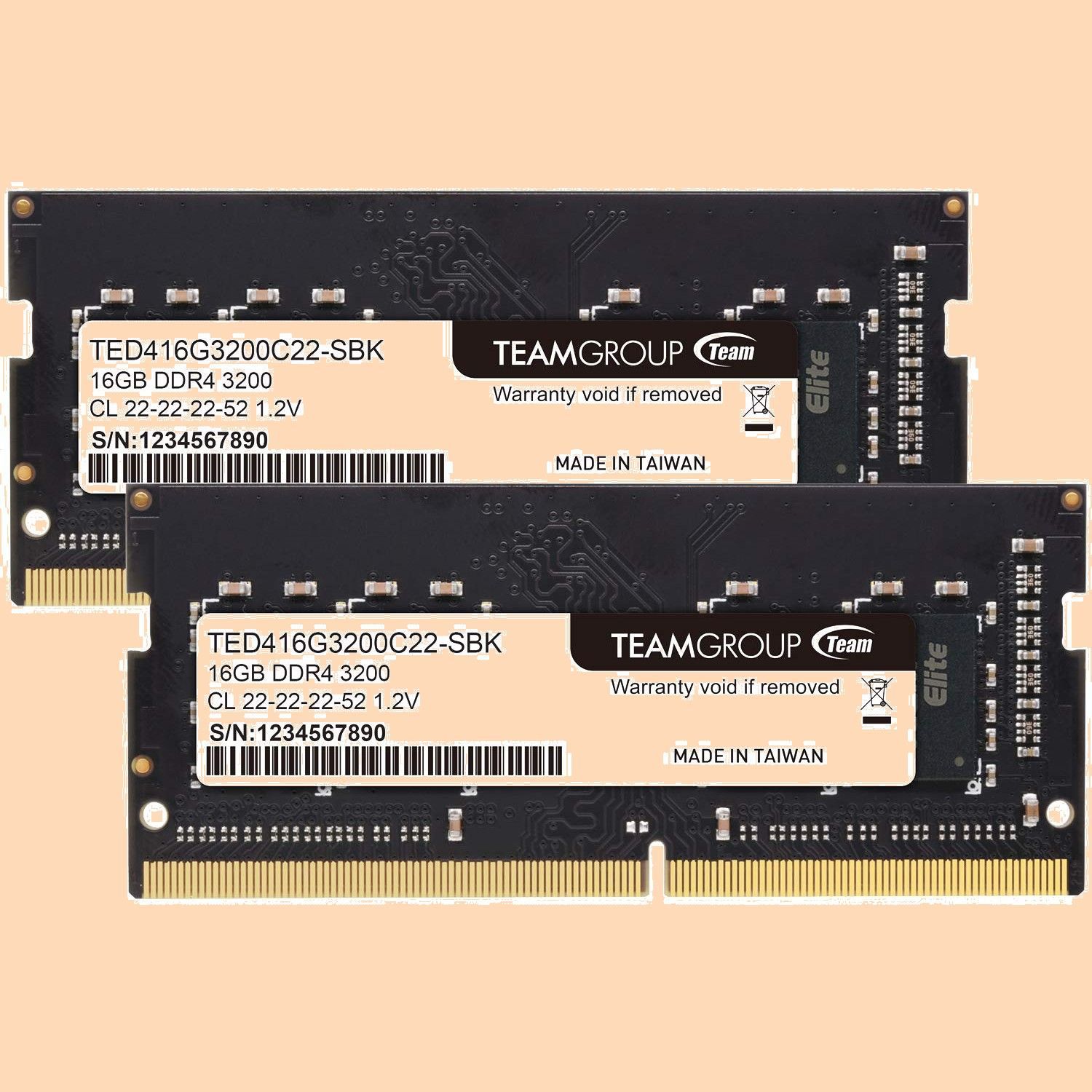 新着商品 16GBx2枚組 PC4-25600 32GBkit 3200MHz DDR4 日本 無期限正規 SO-DIMM ノートPC用メモリ