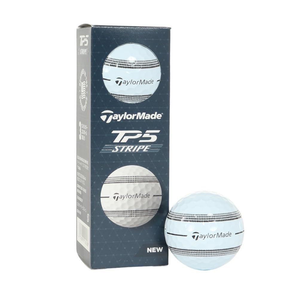 テーラーメイド（TAYLORMADE） ゴルフボール TP5 ストライプ SV スリーブ(3個入り) （ホワイト/ＦＦ/Men's） 