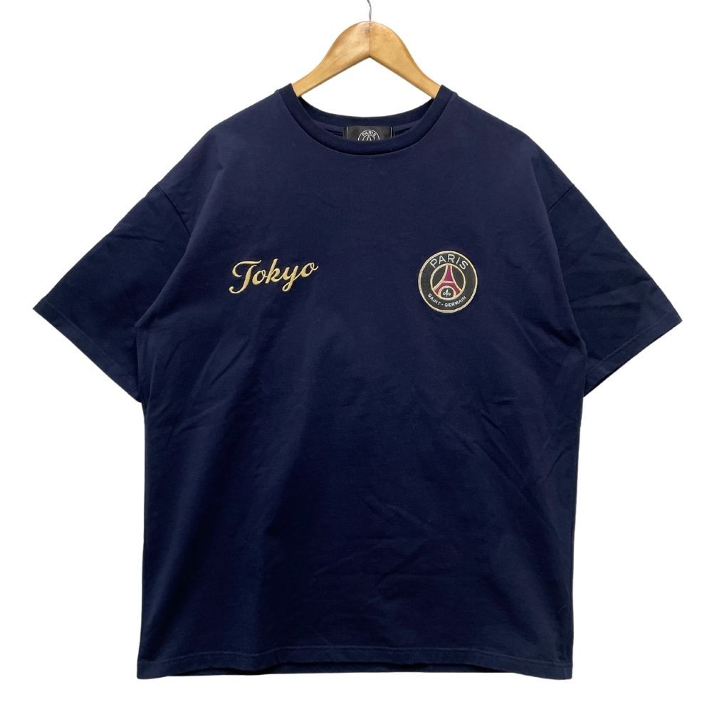 パリ・サンジェルマン ネイビーシャツ XL PARIS SAINT-GERMAIN Tシャツ