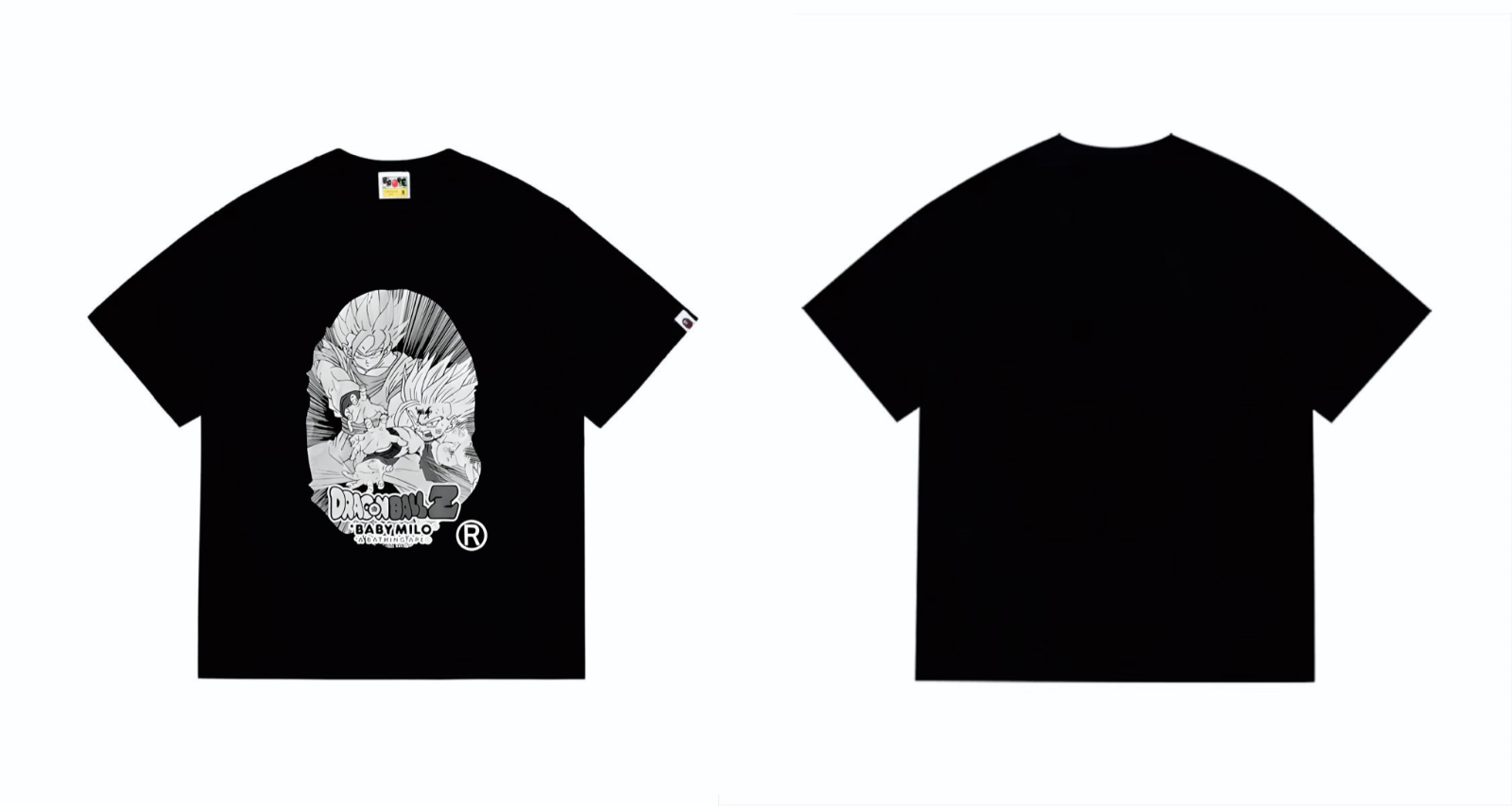 A BATHING APE コラボdragon ball z big aead teeプリント Tシャツ