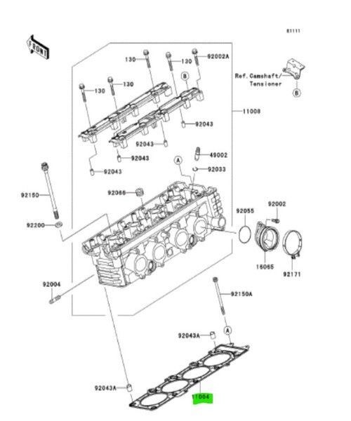 カワサキ Z1000 ヘッドガスケット Gasket Head 11004-1385 KAWASAKI 純正 Genuine JDM ♥ メーカー純正品