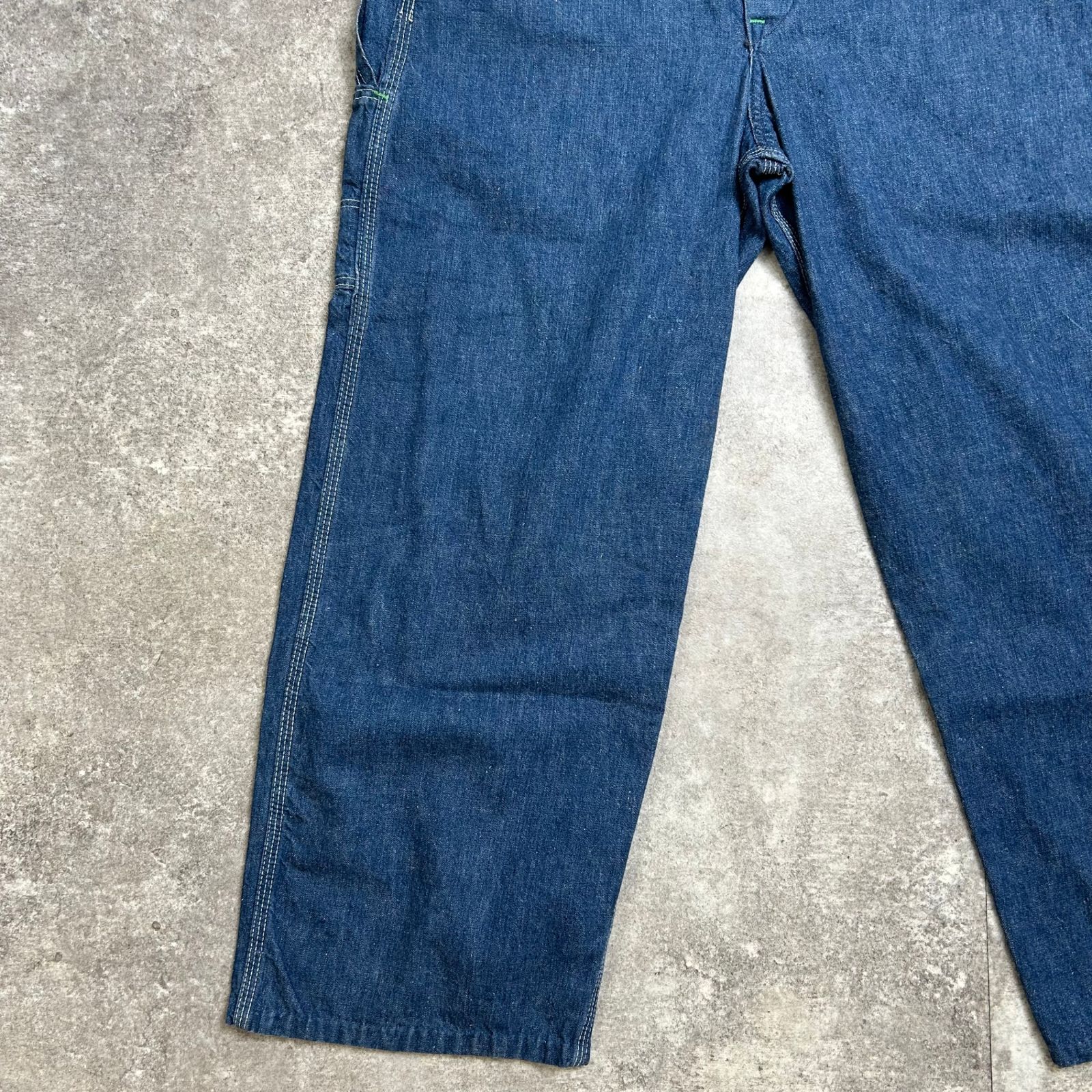 ヴィンテージ　古着　TUFNUT 60s〜70s デニム　オーバーオール　ワイド ヴィンテージ 古着 TUFNUT 60s〜70s デニム オーバーオール