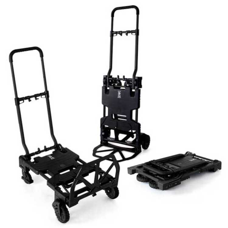 花岡車輌 F-CART 2×4 フラットカートツーバイフォー 折りたたみサイズ W38.5×D64×H13cm ブラック FCART2X4-BK HANAOKASHARYO