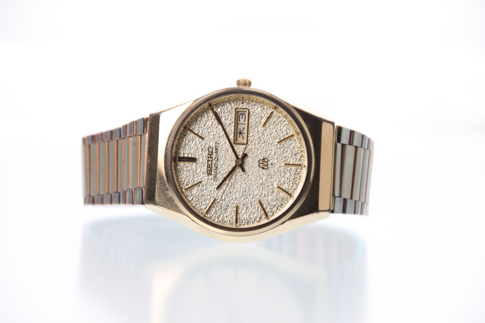 SEIKO グランドクォーツ デイデイト 腕時計 9943-8020 シルバー セイコー グランドクォーツ ツインクォーツ 9943-8020 シルバー