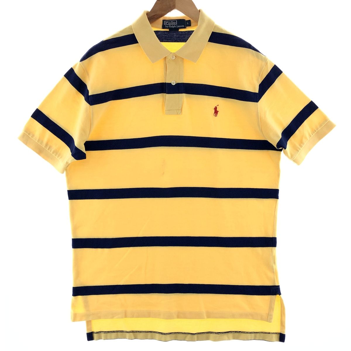 古着 ラルフローレン Ralph Lauren POLO by Ralph Lauren 半袖 ボーダー ポロシャツ メンズL/eaa382059