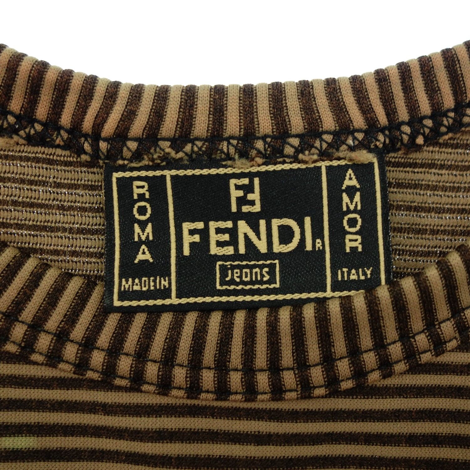 フェンディ ワンピース バイカラー レディース 46 FENDI【AFB23