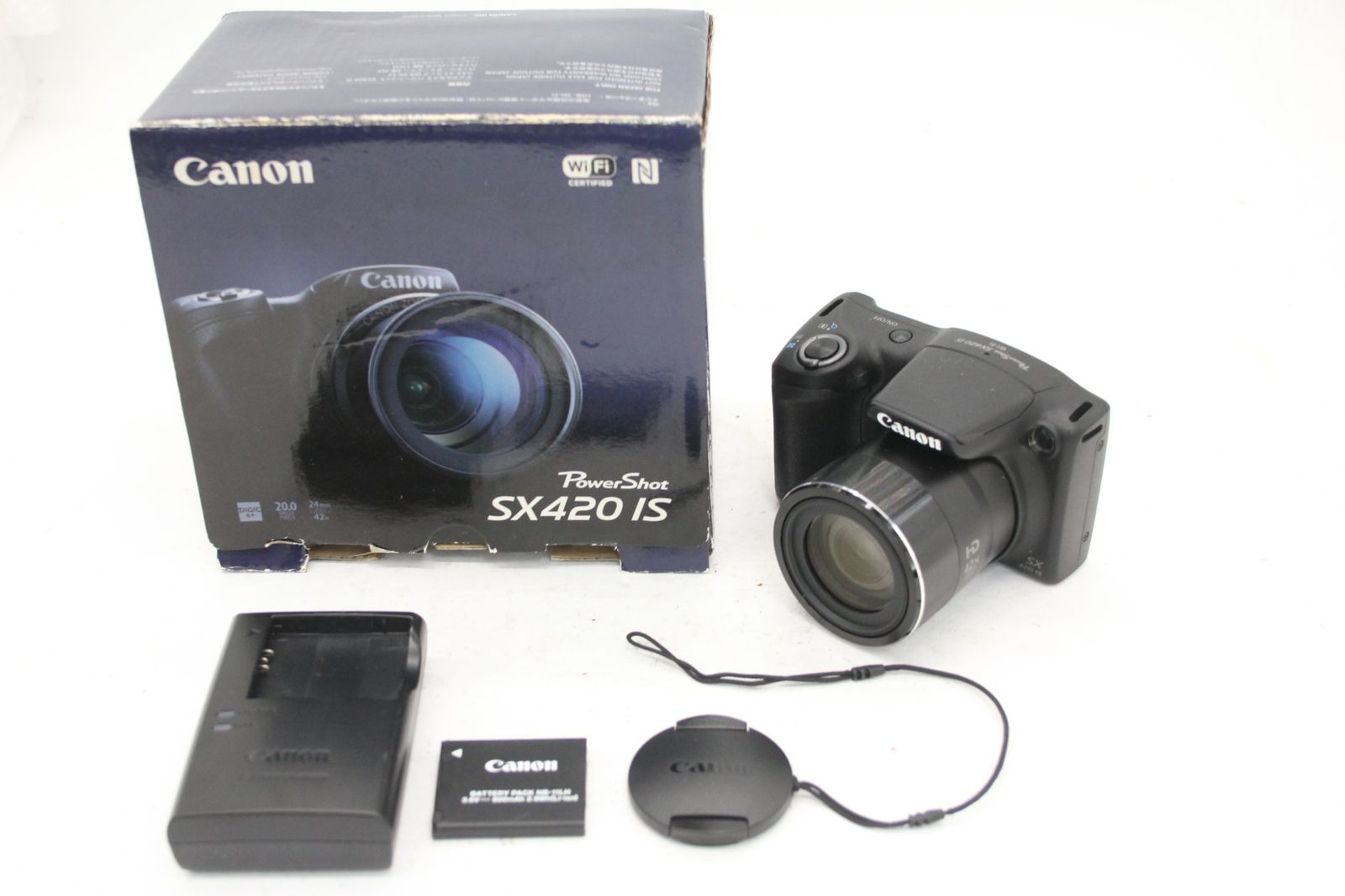 美品 返品保証】 【元箱付き】キャノン Canon PowerShot SX420 IS 42x 