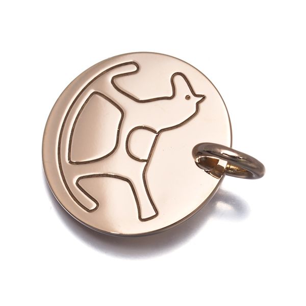 エルメス ペンダントトップ ダダ 木馬 ウマ アニマル K18PG 178330