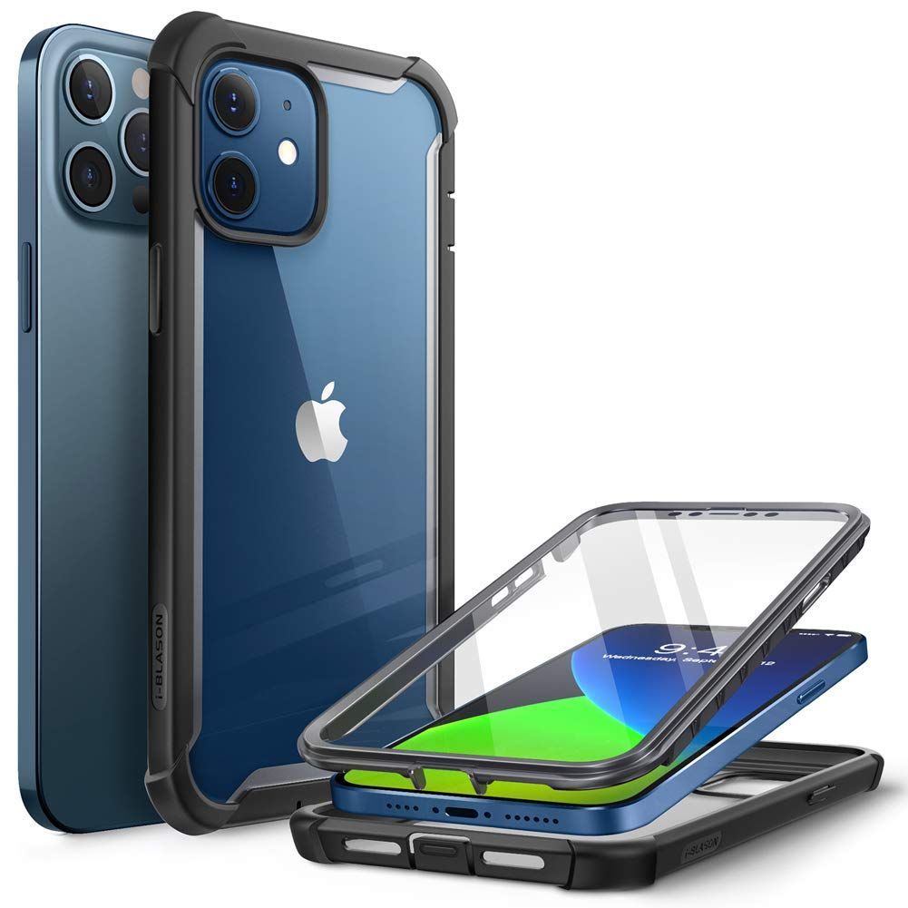 i-BLASON iPhoneXS iPhoneX ケース スマホケース iPhone バンパー 液晶内置フィルム付き 全面保護 背面 カバ