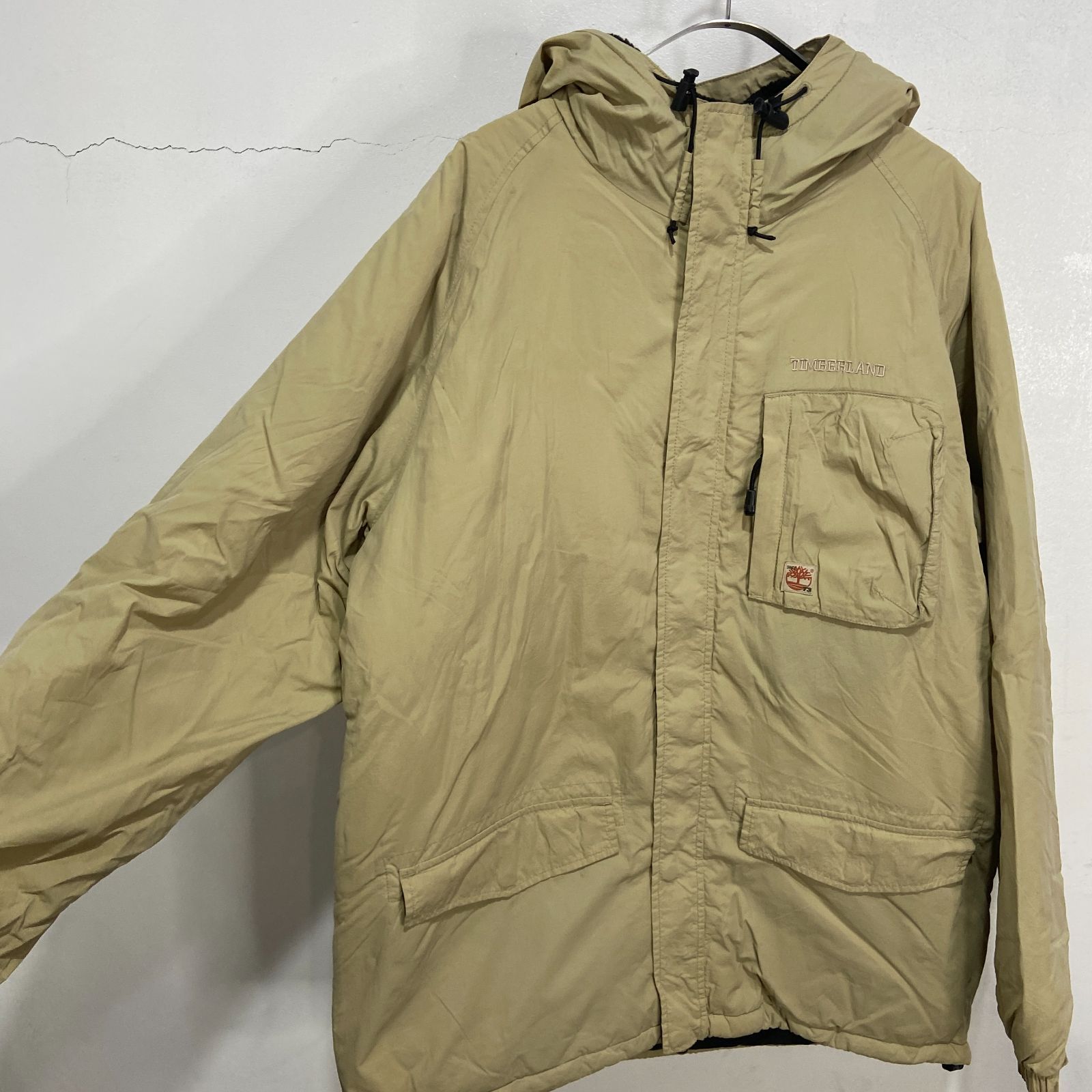 ☆Timberland☆中綿マウンテンパーカー☆パフダウン☆ベージュ☆L☆04 