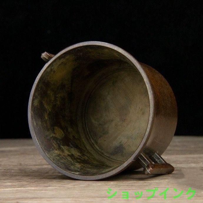 銅器 香炉 戟耳炉 挿香炉 装飾品 工芸品 置物 香炉/香器『高岡銅器【象