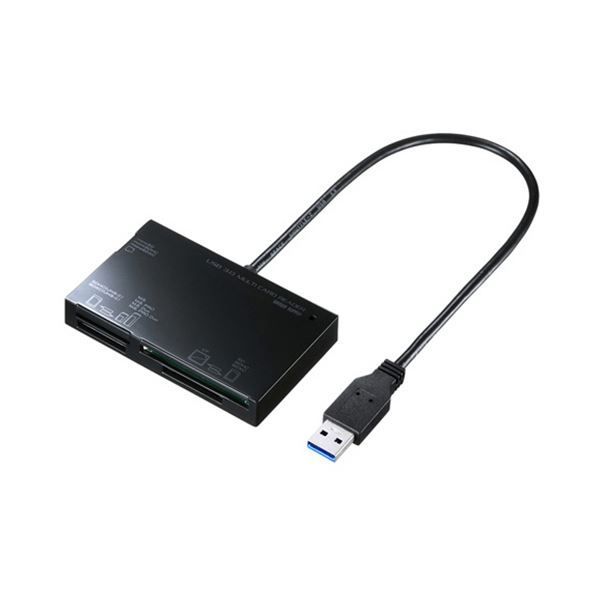 まとめ サンワサプライ USB3.0カードリーダー ブラック ADR-3ML35BK 1個 ×3セット