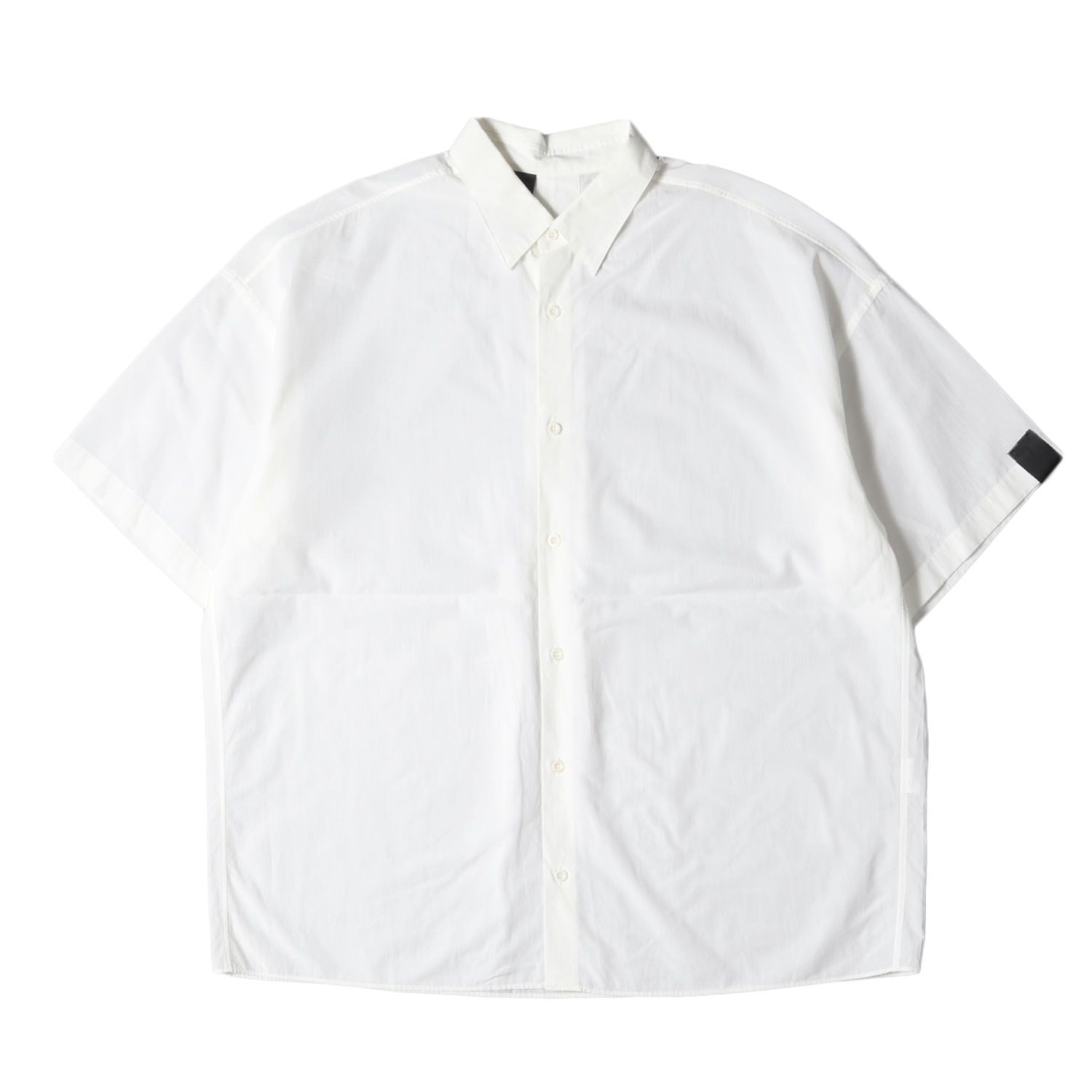 N.HOOLYWOOD エヌハリウッド シャツ サイズ:40 21SS キュプラ コットン 半袖シャツ HALF SHIRT ビッグシルエット  ドロップショルダー オーバー サイズ ホワイト 白 日本製 トップス カジュアルシャツ ベーシック【メンズ】 - メルカリ