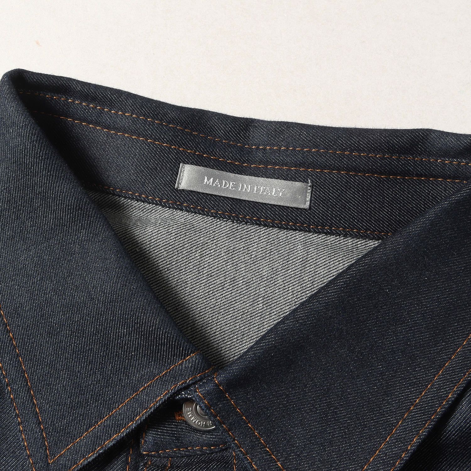 美品 Dior HOMME ディオールオム Diorロゴ レザーパッチ ポケット 