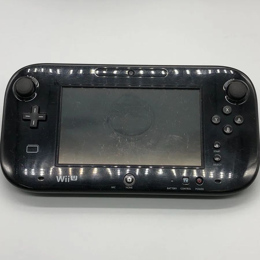 動作確認済】WiiU ゲームパッド 黒 クロ 任天堂 ニンテンドー 66
