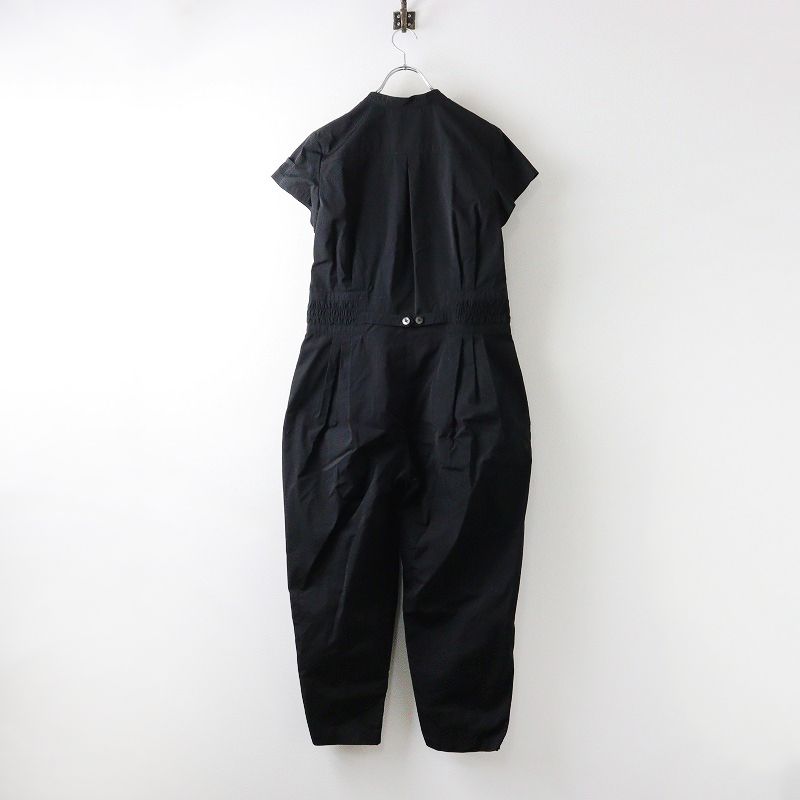 2025SS ミナペルホネン mina perhonen choucho コンビネゾン 38 ブラック オールインワン コットンタフタ 2400014552461