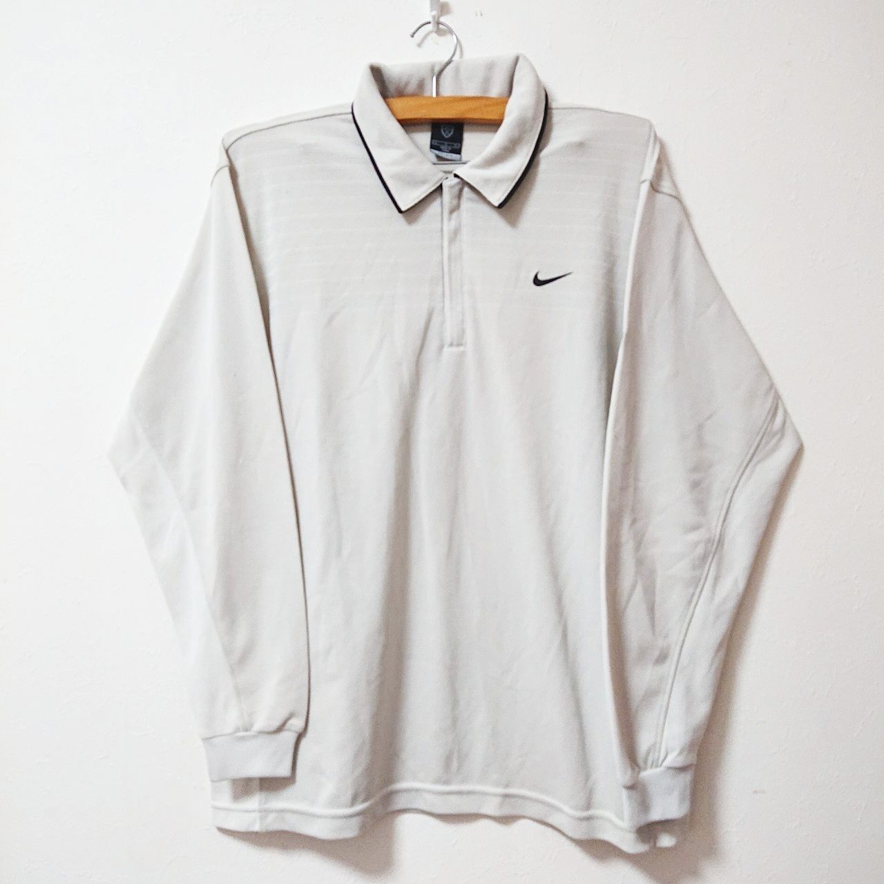 (^w^)b NIKE ナイキ 長袖Tシャツ ポロシャツ ハーフジップ ドライフィット Dryfit 吸水 速乾 スポーツ ウォーキング ...