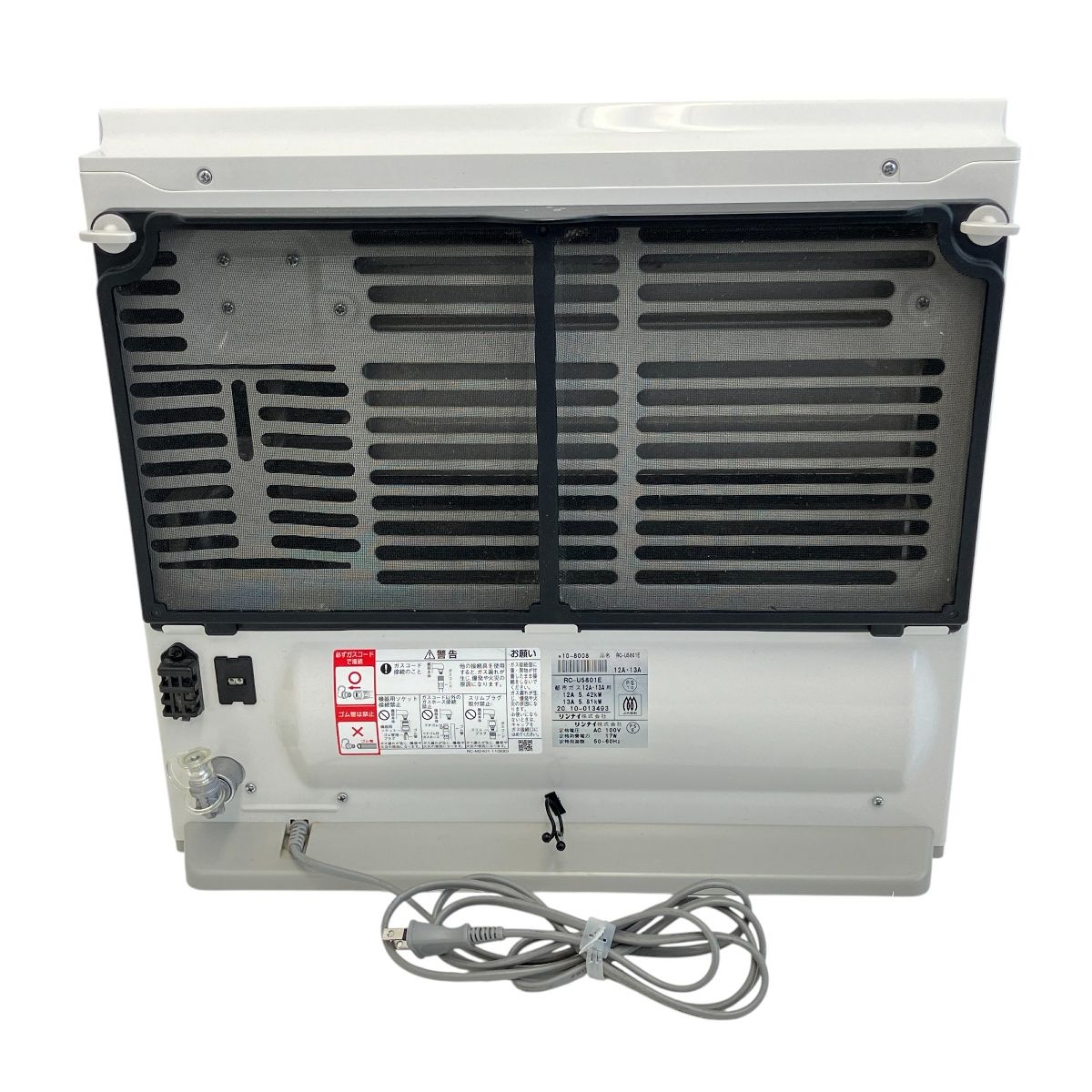 Rinnai RC-U5801E ガスファンヒーター 都市ガス用 2020年製